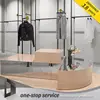 DCS2016 retail boutique apparel store furniture fitting metal clothes display stand garment display rack shelves