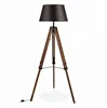 modern tripod industrial art deco fluorescent standing lighting with round lampshade E27 interior book reading floor lamp
