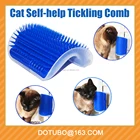 Pet Products Cats Supplies Nailed to Wall Cat Massage Device Self Groomer With Catnip Pet Toy Cat Self-help Tickling Brush Comb
