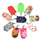 High Quality Promotional Waterproof Polyester Tote Shopping Bag Foldable Grocery Bag Fits In Pocket