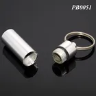 49*14mm Aluminum Metal Bottle Unique Pill Box Mini Pocket Size Pill Box