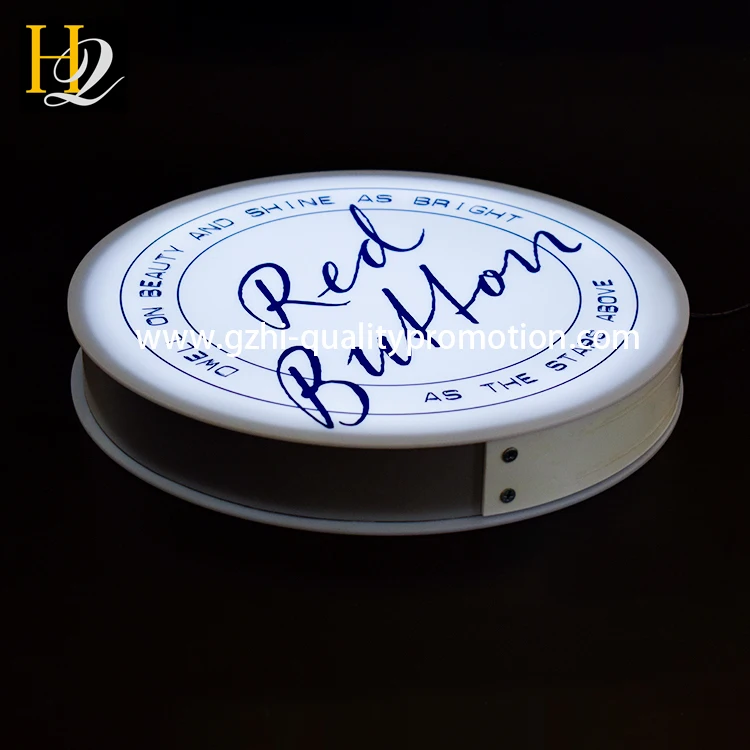 acrylic round shape light box
