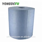 blue industrial cleaning cloth woodpulp spunlace non-woven fabric rag for industry