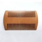 High quality peach wooden private label beard comb