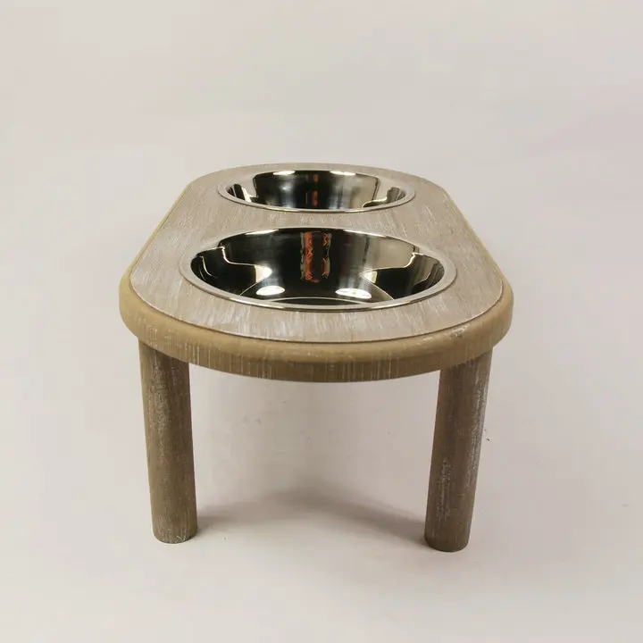 Ecofriendly Carb Mdf Wooden Pet Raised Bowl Stand Buy Raccoon