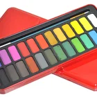 24 Colors Water Color Set Red Tin Box Water Color OEM Watercolor With Tin
