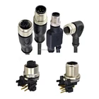 circular panel mount or cable 3 4 5 8 12 pin waterproof M5 M8 M12 connectors