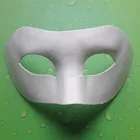Unpainted Blank Full Face Masquerade Mask - Cosplay Costume Party DIY Mask