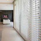 Electric nature wood slat venetian blind