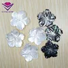 Wholesale White MOP Black Lip Shell Flower Carving Pearl Jewelry