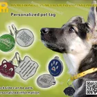 2016 zinc alloy qr code dog tags with custom logo
