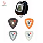 Restaurant wireless equipment with high-end material waiter call button and waterproof vibrating wrist watch buzzer