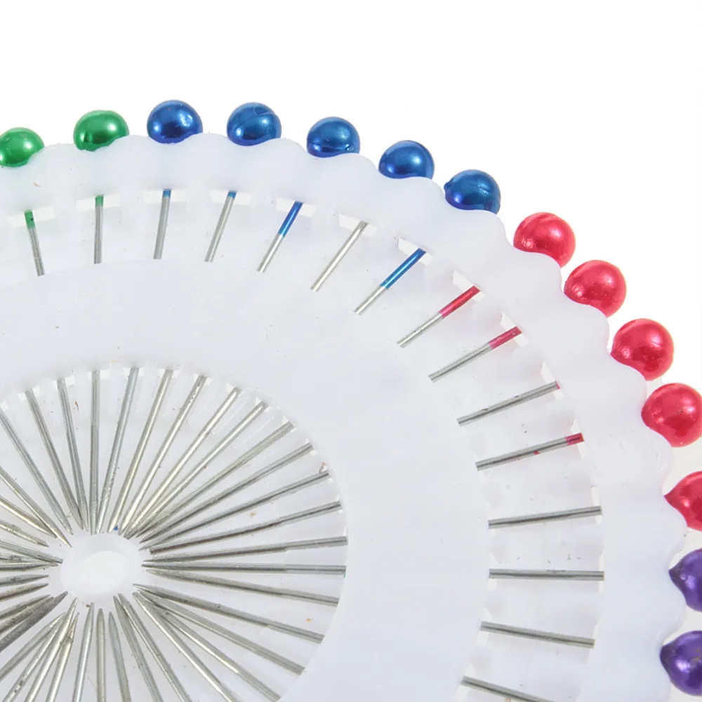 480pcs/Set Multi Colour Round-Head Fau Pearl Decorating Pin Dressmaking Sewing Pin Craft Tool