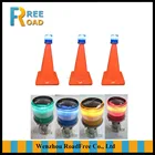 RED white yellow blue green LED Solar flashing Traffic cone warning lights