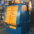Shot Blasting Machine For Backing Plates Cleaning Of Disc Brake Pads Manufacturing Line