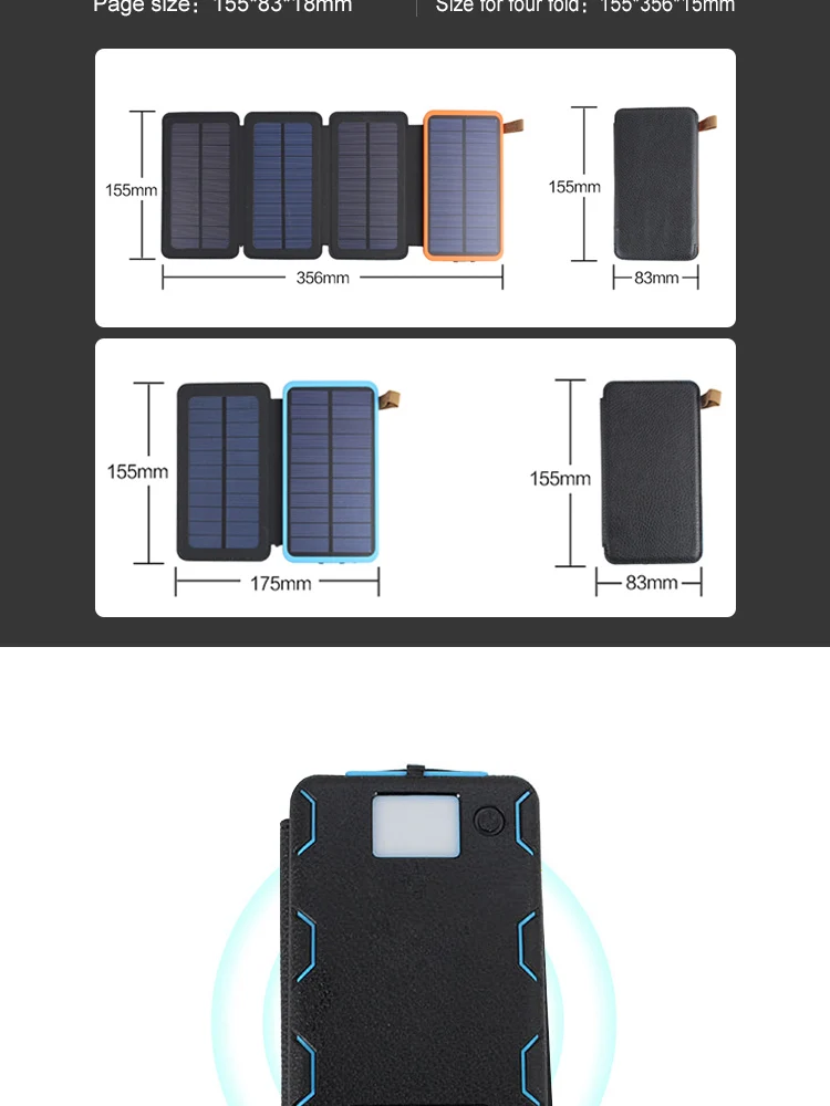 Top degree quality & standard 5 pieces Led indicators 10000mah solar charger power banks - ANKUX.COM