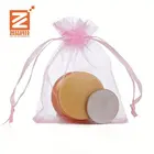 Organza gift jewelry pouches wholesale mesh drawstring bag for packaging