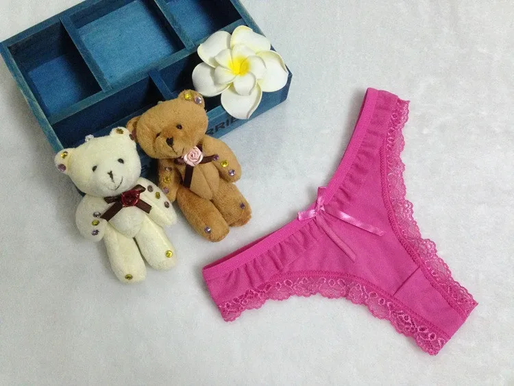 Stock high-grade summer style daily Ice silk lift hips Women Lace Sey Panties comfortable Underwear Seamless Briefs Thong Linger