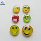 China factory customized crystal glass souvenir fridge magnet sticker