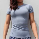 Gym Sports Wear O Neck Short Sleeve Sport Yoga t Shirts Woman