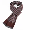Custom label fashion 100% polyester men neck scarf cashmere