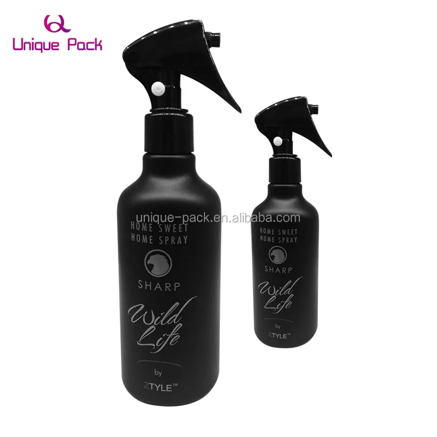 Empty Fashionable Trigger Black Plastic Cosmetic 200ml PET Spray Bottle
