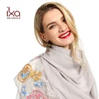 Hot Sale Cheap Cotton Material Muslim Head Embroidery Hijab Scarf