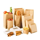 China manufacturer machine made kraft paper food packaging bag with custom print
