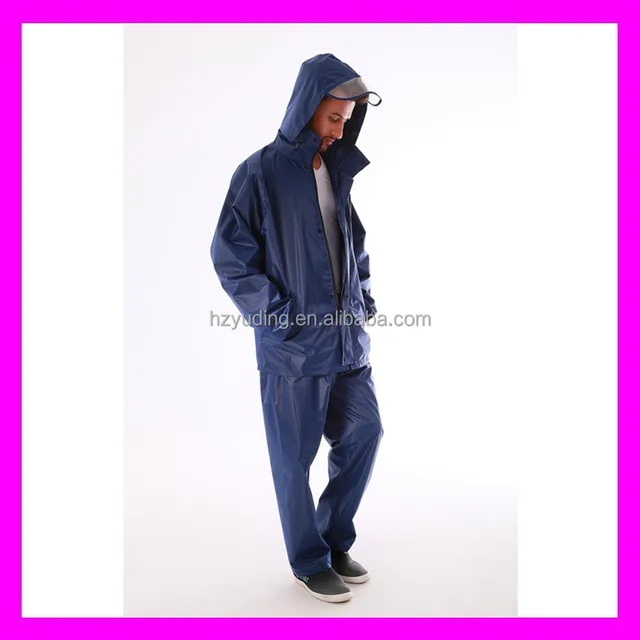 waterproof full body men pvc emergency raincoats security