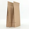 Natural kraft paper side gusset biodegradable bag packaging for food