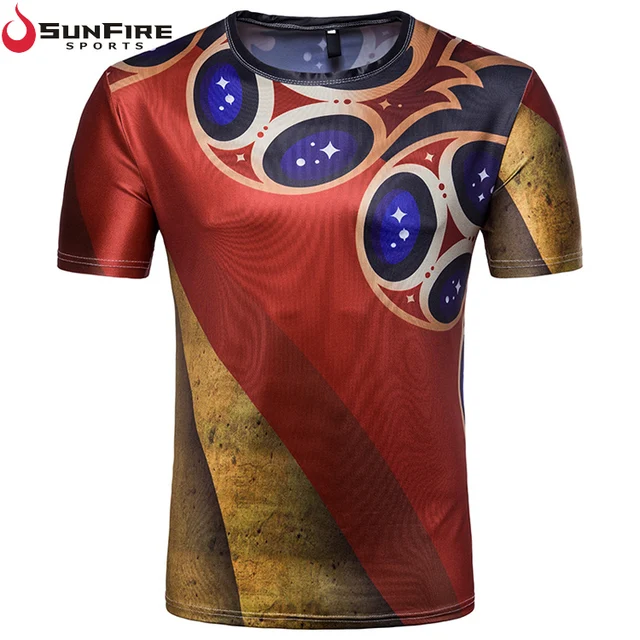 2018 Russia football world cup soccer fans sublimation high quality t shirt