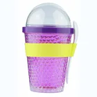 12oz double wall gel freezer AS mug with salad bowl and spoon