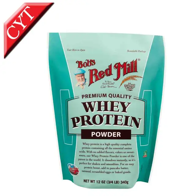 high quantity flat bottom 5lb whey protein powder bag wholesale