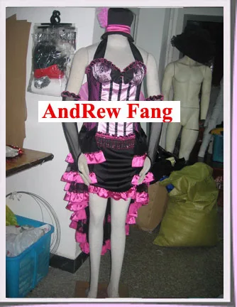 Rose Team-Free Shipping Custom Made Civil War Dress Southern Belle Red & Black Dress Sexy Carnival Halloween Costume