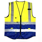multicolor high visibility outdoor work custom reflective safety vest with pockets