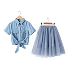 kids clothing set Girls sets Skirts 2019 New Summer Dresses Korean Edition Fashionable Wholesale
