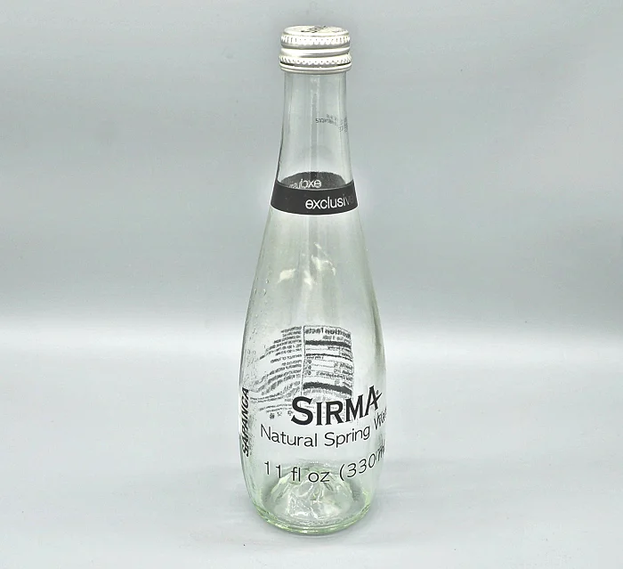 Großhandel 330 ml glas mineral wasser flaschen glas getränke flaschen