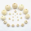 DIY factory customizes a variety of custom designed perfect jewelry natural round wooden beads