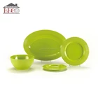 China Wholesale Green Plastic Melamine Tableware Dinnerware