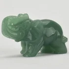 China Hand Carved Natural Semi Precious Stone Carving Elephant Animals
