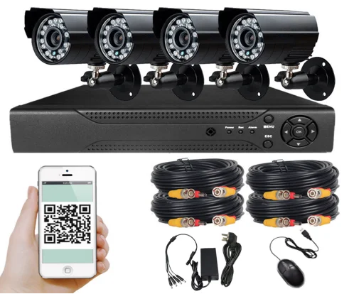 H.264 Cctv 4ch Ahd Dvr Kits For Home 