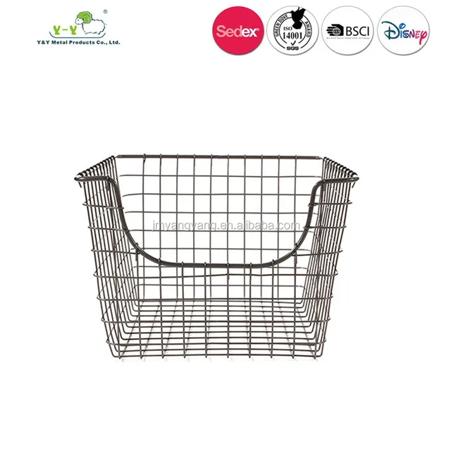 factory supply gift basket metal basket for home storage