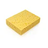 Yellow high water absorbent rectangular kitchen clean cellulose sponge