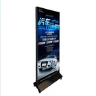 double side SEG frameless fabric light box free standing LED advertising billboard with high power edge-lit led strip