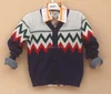 navy sweater cardigan customised knitwear sweater school uniform child knitted jumper children sweater cardigan