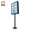 outdoor LED street pole business double sided ads aluminium advertising light box stree signs
