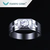 18 carat white gold moissanite diamond men ring ,best place to buy moissanite engagement rings