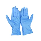 Powder Free Blue Nitrile Disposable Gloves For Dental Medical