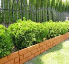 Garden Terracotta Garten Jardin Decorative Plastic Brick Wall Effect Lawn Garden Edging