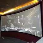 Fixed Frame Curved Screen Cinema Projection Screen Foldable 4k HD Grandview